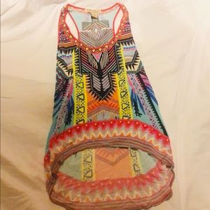 Long & FLOWY geometric print shirt!